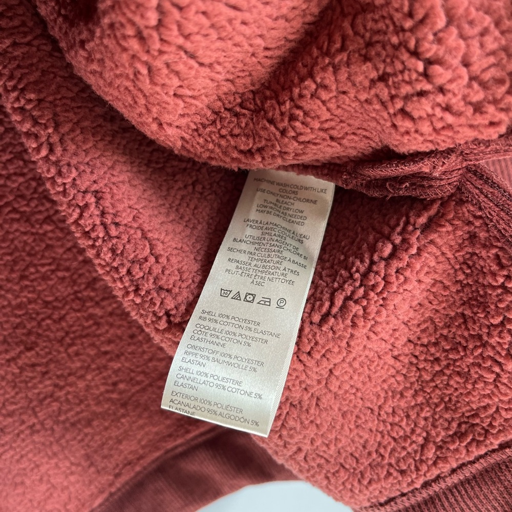 Free People Mia Henley Marsala Heavy Sweatshirt Sz XS Oversized Outdoors NWT - Picture 11 of 16